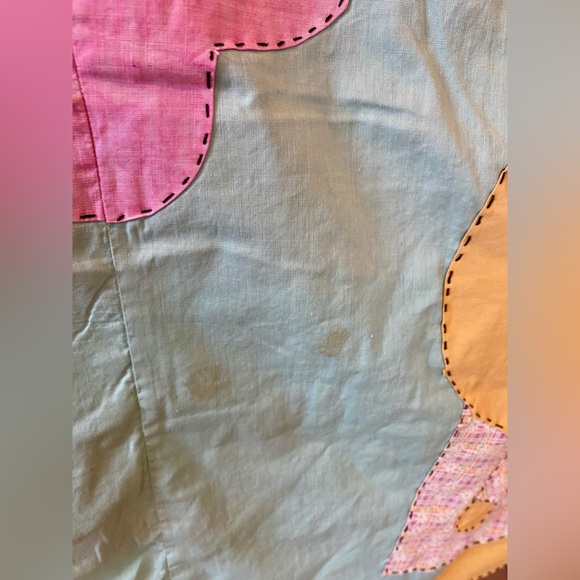 Vintage Primitive Sun Bonnet Sue Appliqué Quilt 65” x 84” - Picture 12 of 15